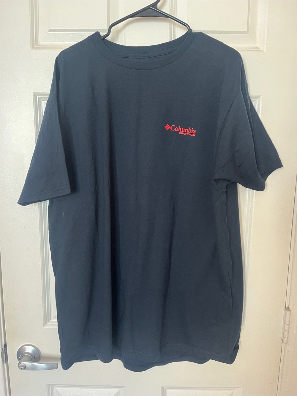 Columbia Men's Navy Short-Sleeve Tee with Red Logo